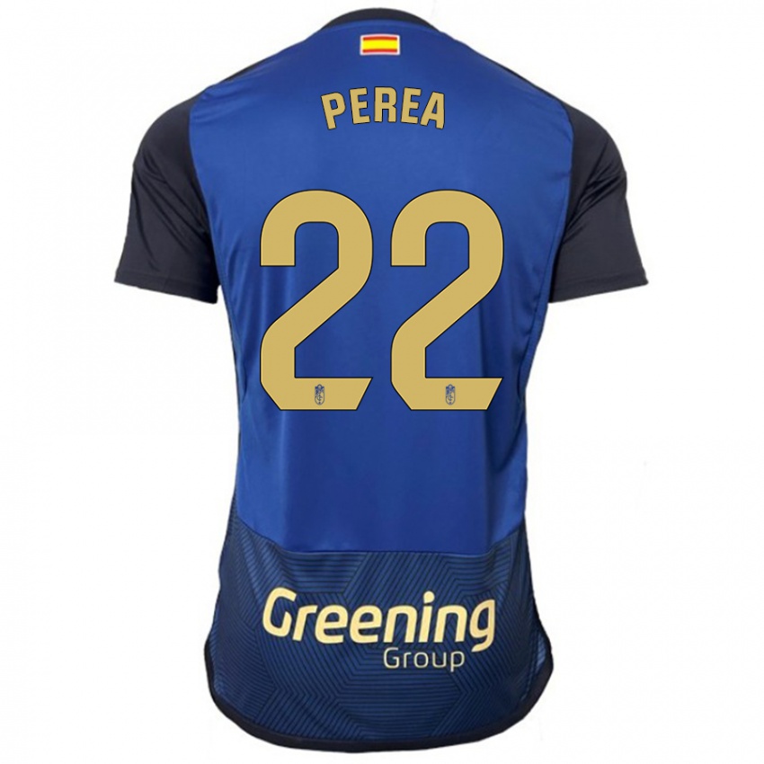 Kinder Alberto Perea #22 Marine Auswärtstrikot Trikot 2023/24 T-Shirt