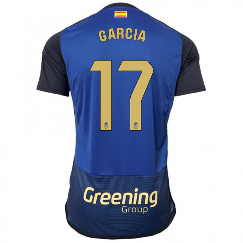 Kinder Naima García #17 Marine Auswärtstrikot Trikot 2023/24 T-Shirt