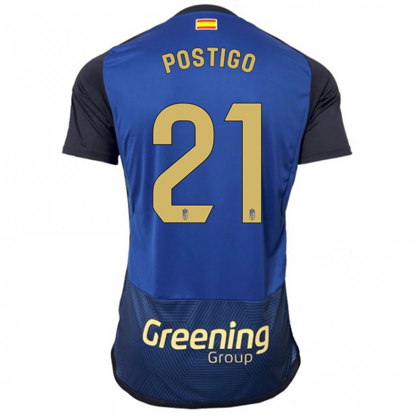 Kinder Postigo #21 Marine Auswärtstrikot Trikot 2023/24 T-Shirt