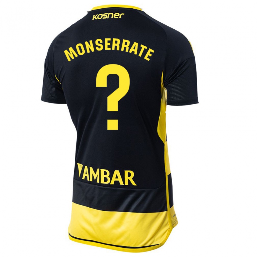 Kinder Jano Monserrate #0 Schwarz Gelb Auswärtstrikot Trikot 2023/24 T-Shirt