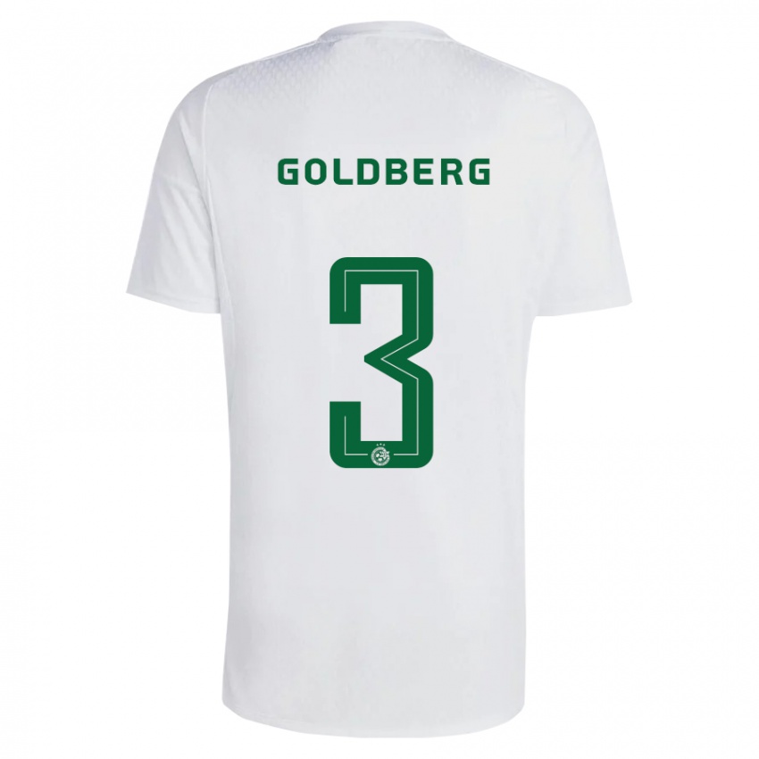 Kinder Shon Goldberg #3 Grün Blau Auswärtstrikot Trikot 2023/24 T-Shirt