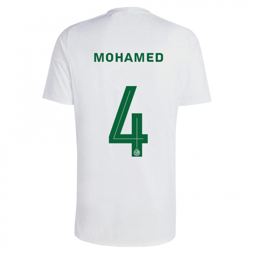 Kinder Ali Mohamed #4 Grün Blau Auswärtstrikot Trikot 2023/24 T-Shirt