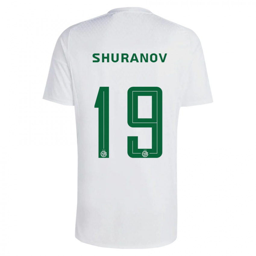 Kinder Erik Shuranov #19 Grün Blau Auswärtstrikot Trikot 2023/24 T-Shirt