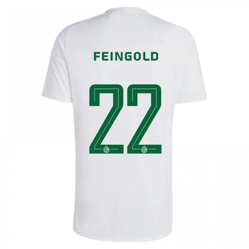 Kinder Ilay Feingold #22 Grün Blau Auswärtstrikot Trikot 2023/24 T-Shirt