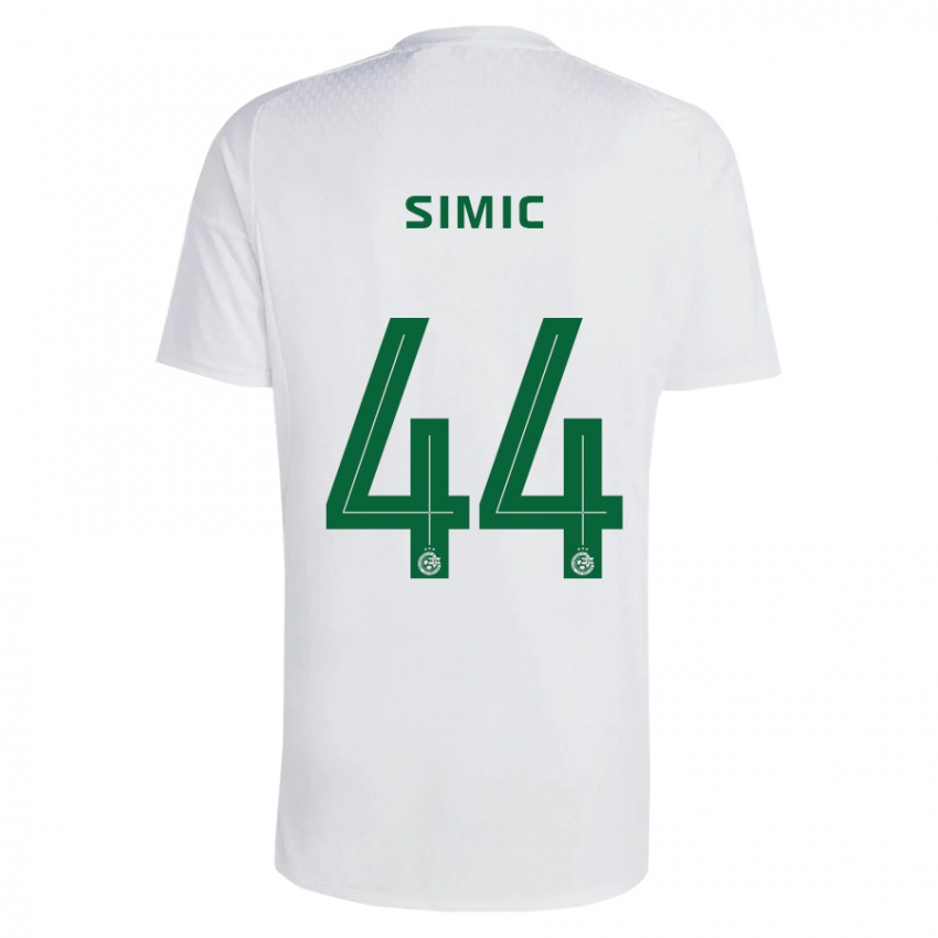 Kinder Lorenco Simic #44 Grün Blau Auswärtstrikot Trikot 2023/24 T-Shirt