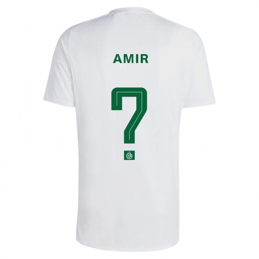 Kinder Elad Amir #0 Grün Blau Auswärtstrikot Trikot 2023/24 T-Shirt