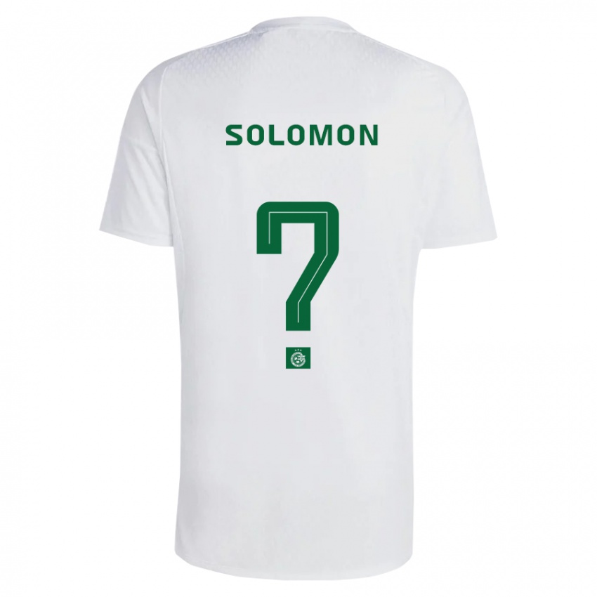 Kinder Itay Solomon #0 Grün Blau Auswärtstrikot Trikot 2023/24 T-Shirt