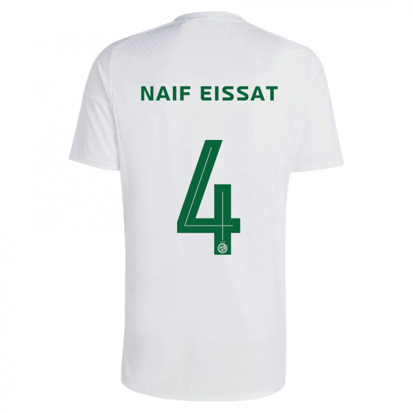 Kinder Lisav Naif Eissat #4 Grün Blau Auswärtstrikot Trikot 2023/24 T-Shirt