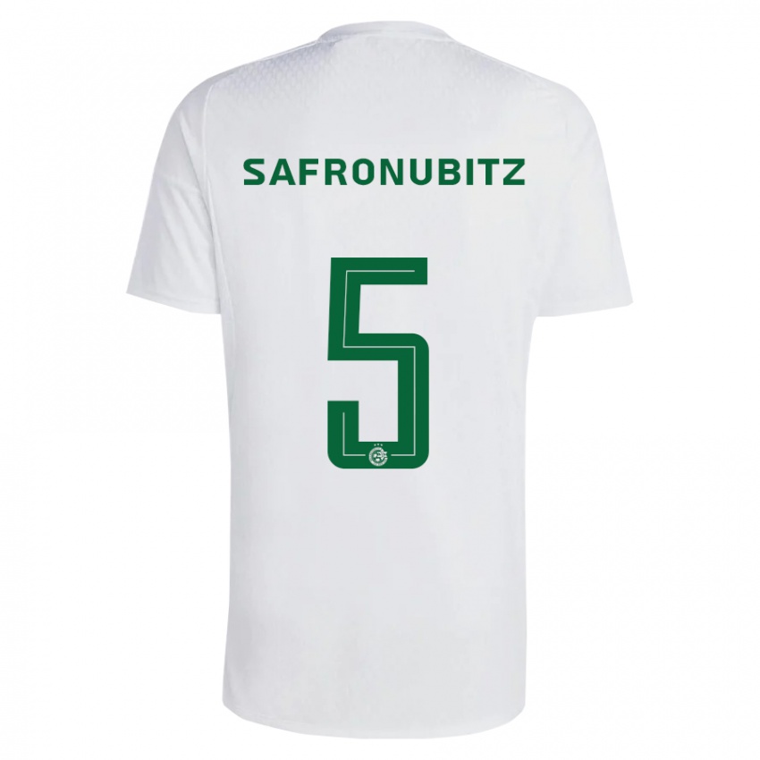 Kinder Dan Safronubitz #5 Grün Blau Auswärtstrikot Trikot 2023/24 T-Shirt