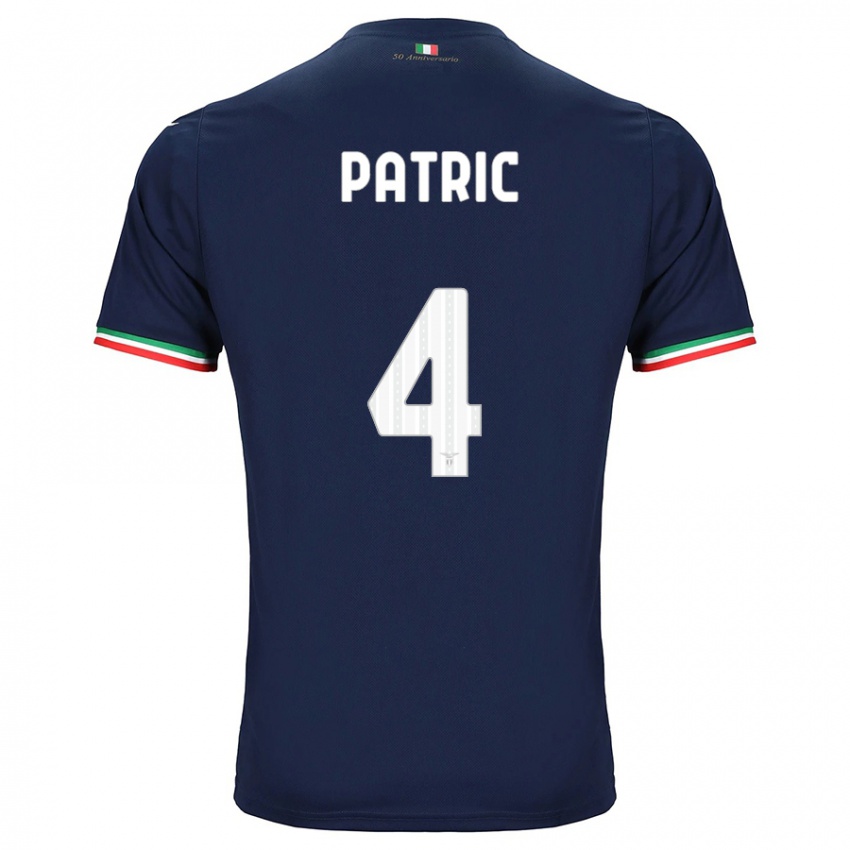 Kinder Patric #4 Marine Auswärtstrikot Trikot 2023/24 T-Shirt