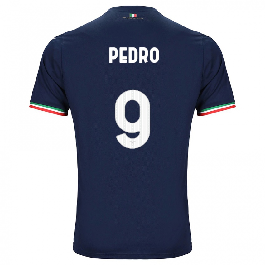 Kinder Pedro #9 Marine Auswärtstrikot Trikot 2023/24 T-Shirt