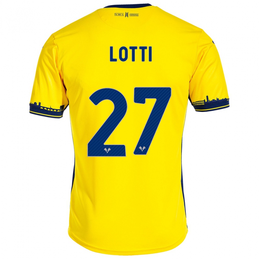 Kinder Irene Lotti #27 Gelb Auswärtstrikot Trikot 2023/24 T-Shirt