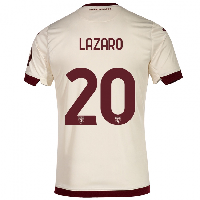 Kinder Valentino Lazaro #20 Sekt Auswärtstrikot Trikot 2023/24 T-Shirt