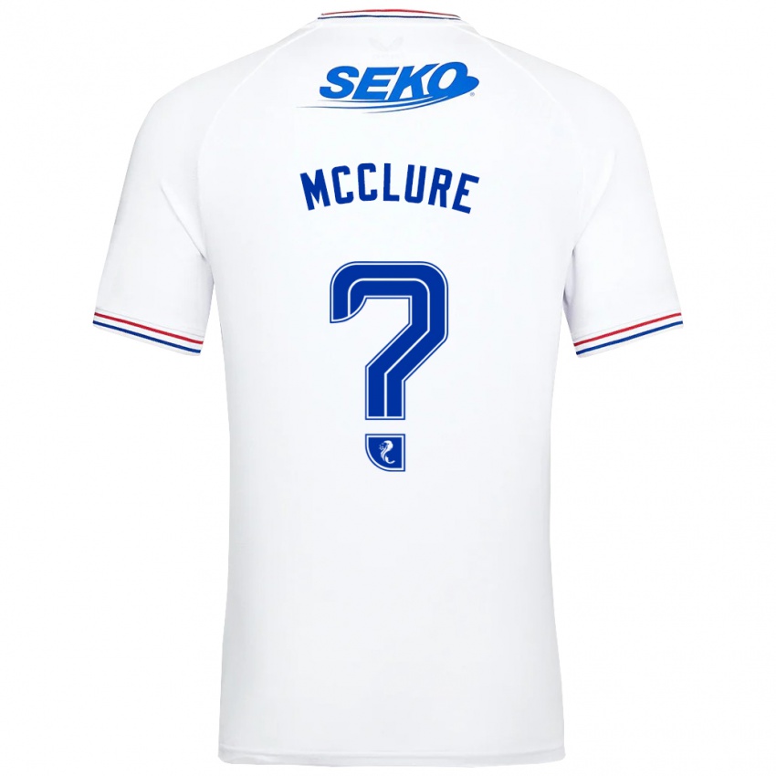 Kinder Blaine Mcclure #0 Weiß Auswärtstrikot Trikot 2023/24 T-Shirt