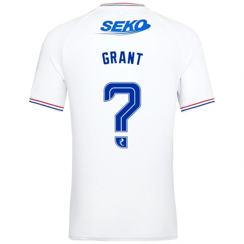 Kinder Leyton Grant #0 Weiß Auswärtstrikot Trikot 2023/24 T-Shirt