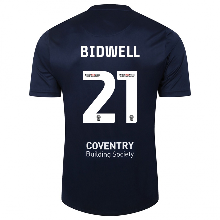 Kinder Jake Bidwell #21 Rote Marine Auswärtstrikot Trikot 2023/24 T-Shirt