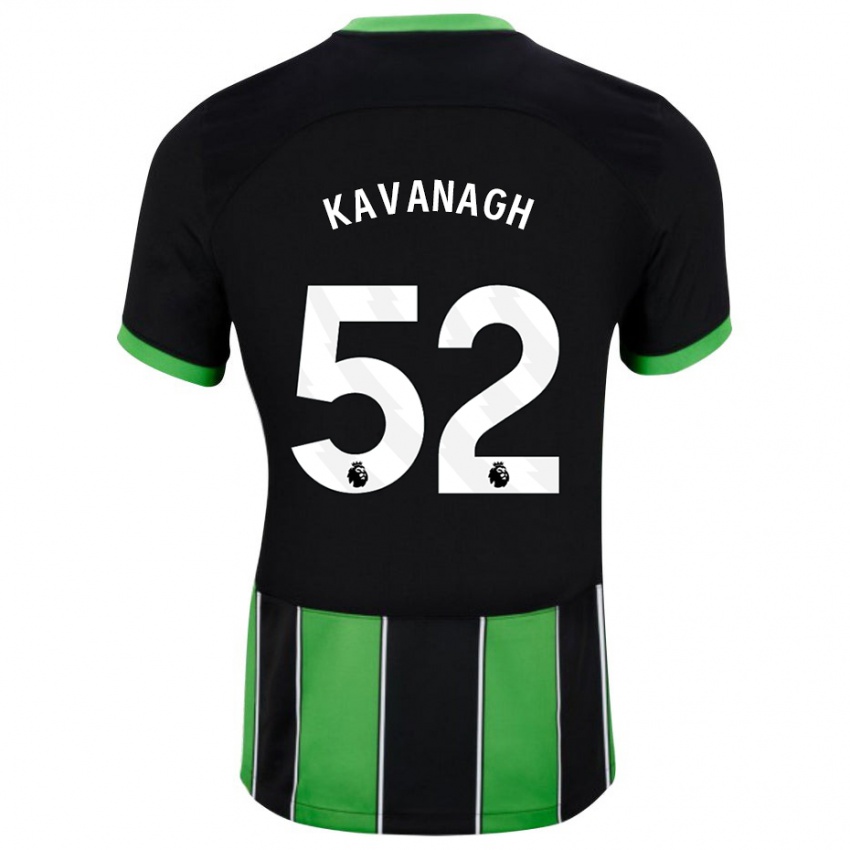 Kinder Leigh Kavanagh #52 Schwarz Grün Auswärtstrikot Trikot 2023/24 T-Shirt