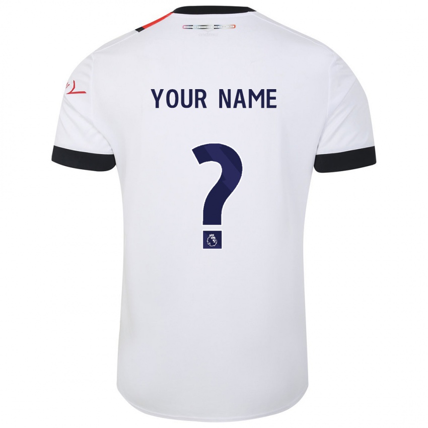 Kinder Ihren Namen #0 Weiß Auswärtstrikot Trikot 2023/24 T-Shirt