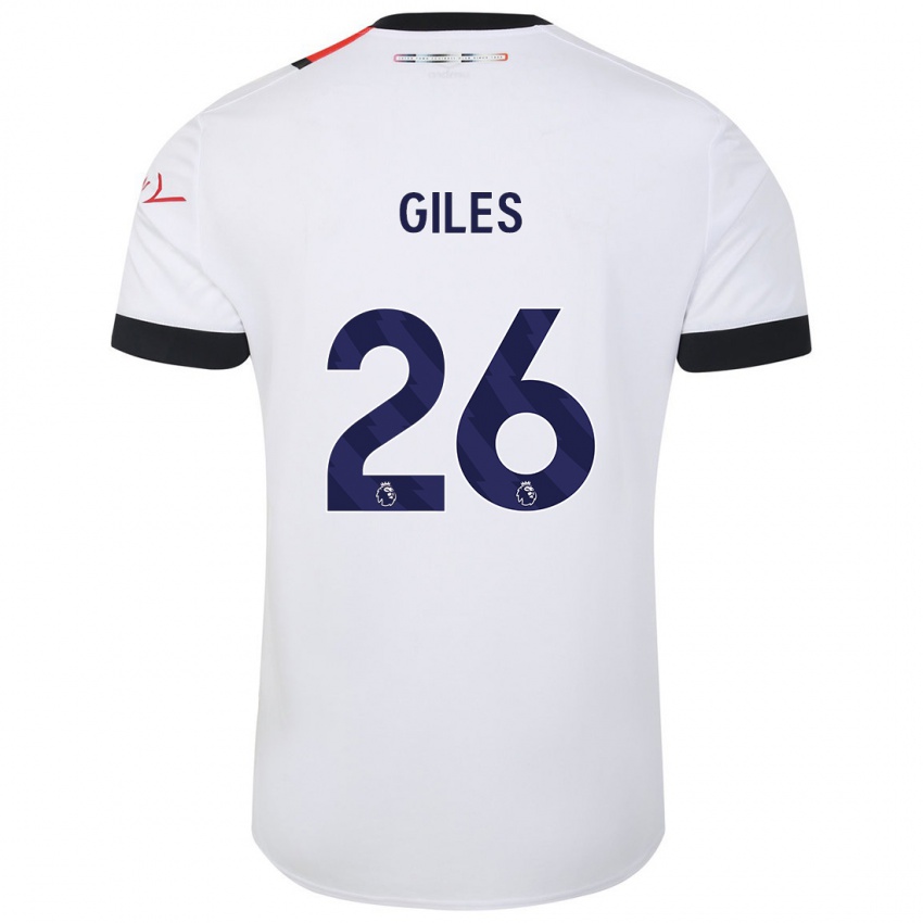 Kinder Ryan Giles #26 Weiß Auswärtstrikot Trikot 2023/24 T-Shirt