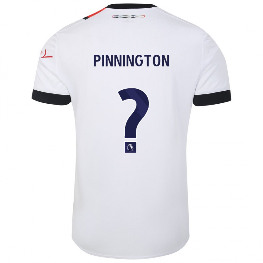 Kinder Jacob Pinnington #0 Weiß Auswärtstrikot Trikot 2023/24 T-Shirt