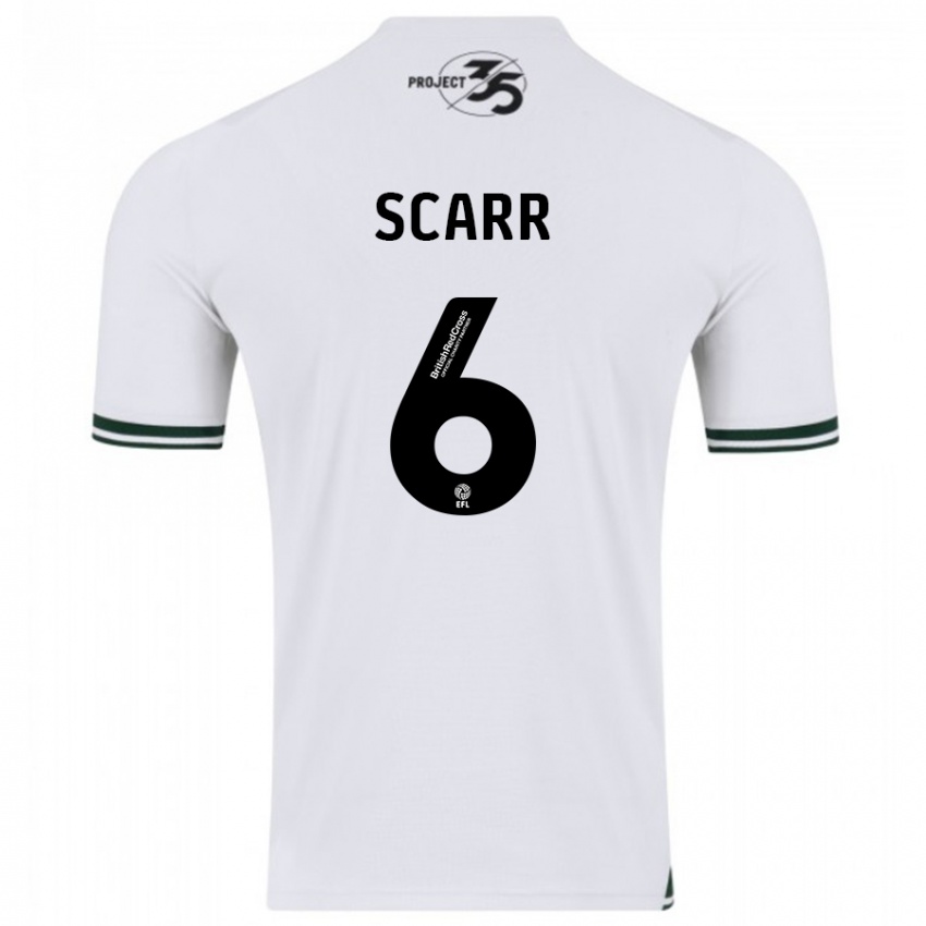 Kinder Dan Scarr #6 Weiß Auswärtstrikot Trikot 2023/24 T-Shirt