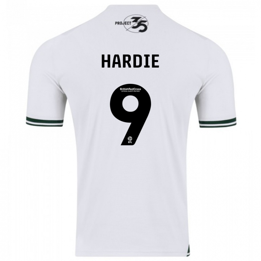 Kinder Ryan Hardie #9 Weiß Auswärtstrikot Trikot 2023/24 T-Shirt