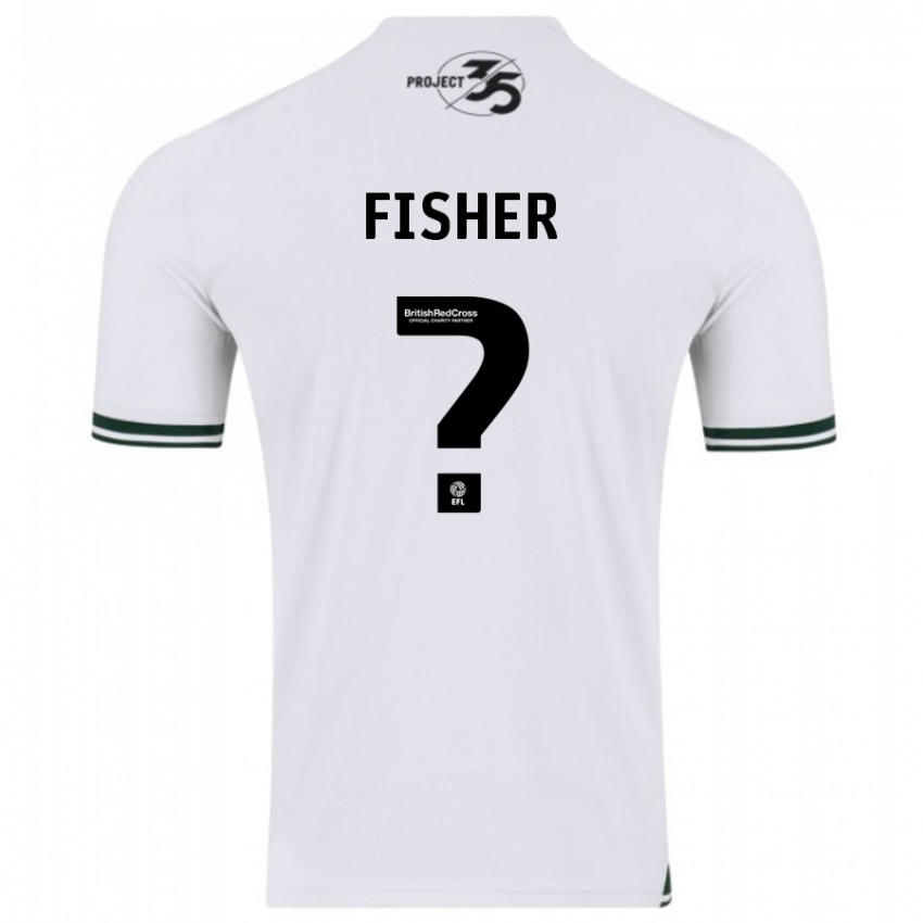 Kinder Cole Fisher #0 Weiß Auswärtstrikot Trikot 2023/24 T-Shirt