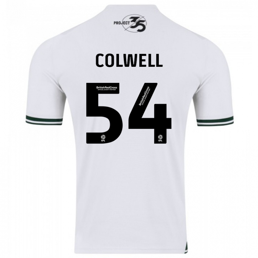 Kinder Lewis Colwell #54 Weiß Auswärtstrikot Trikot 2023/24 T-Shirt