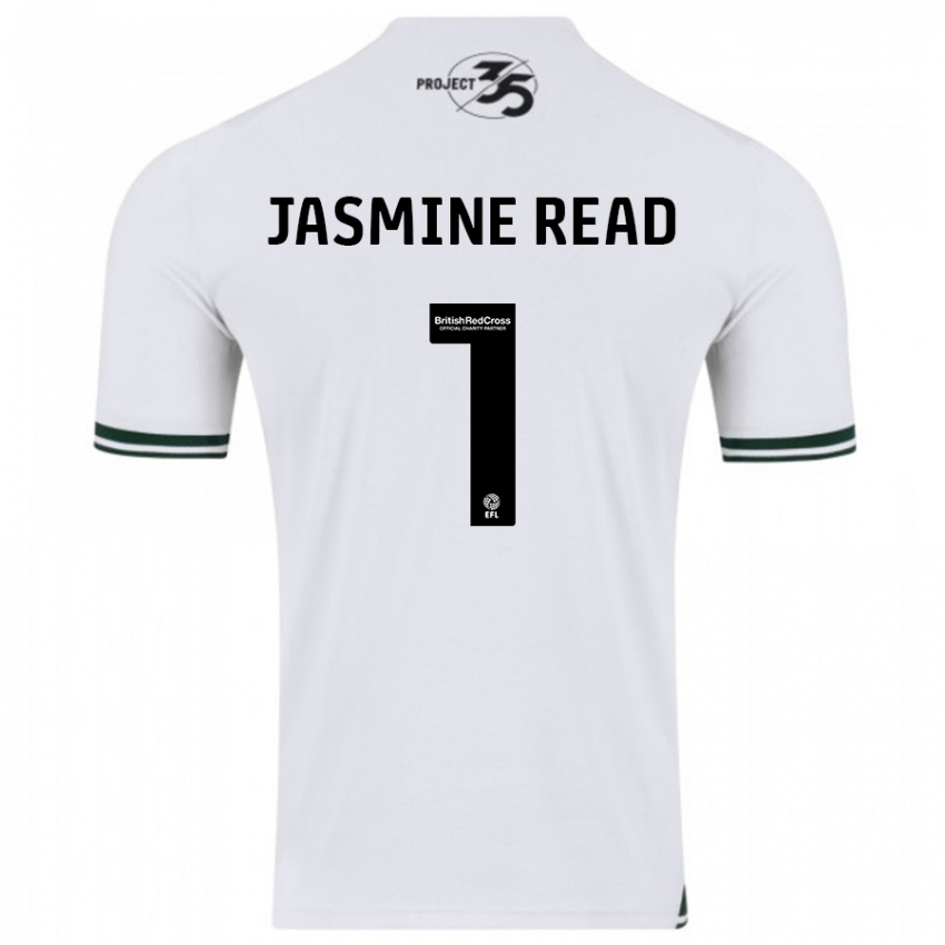 Kinder Jasmine Read #1 Weiß Auswärtstrikot Trikot 2023/24 T-Shirt