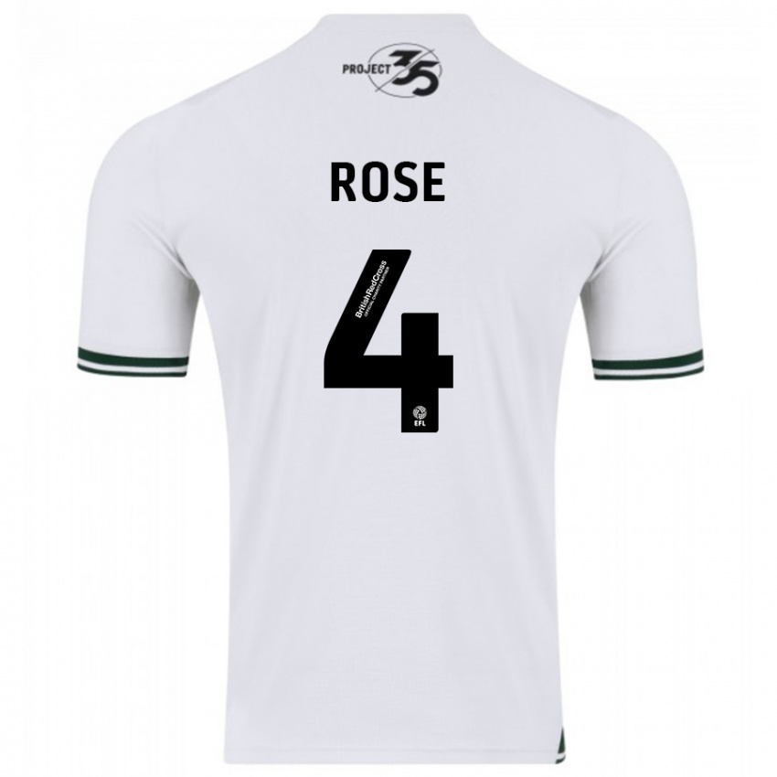 Kinder Jemma Rose #4 Weiß Auswärtstrikot Trikot 2023/24 T-Shirt