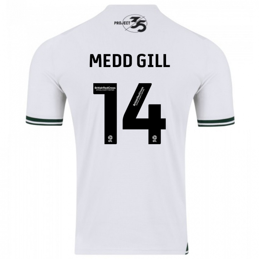 Kinder Tamsin Medd-Gill #14 Weiß Auswärtstrikot Trikot 2023/24 T-Shirt