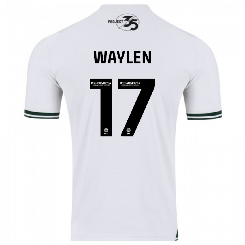 Kinder Libby Waylen #17 Weiß Auswärtstrikot Trikot 2023/24 T-Shirt