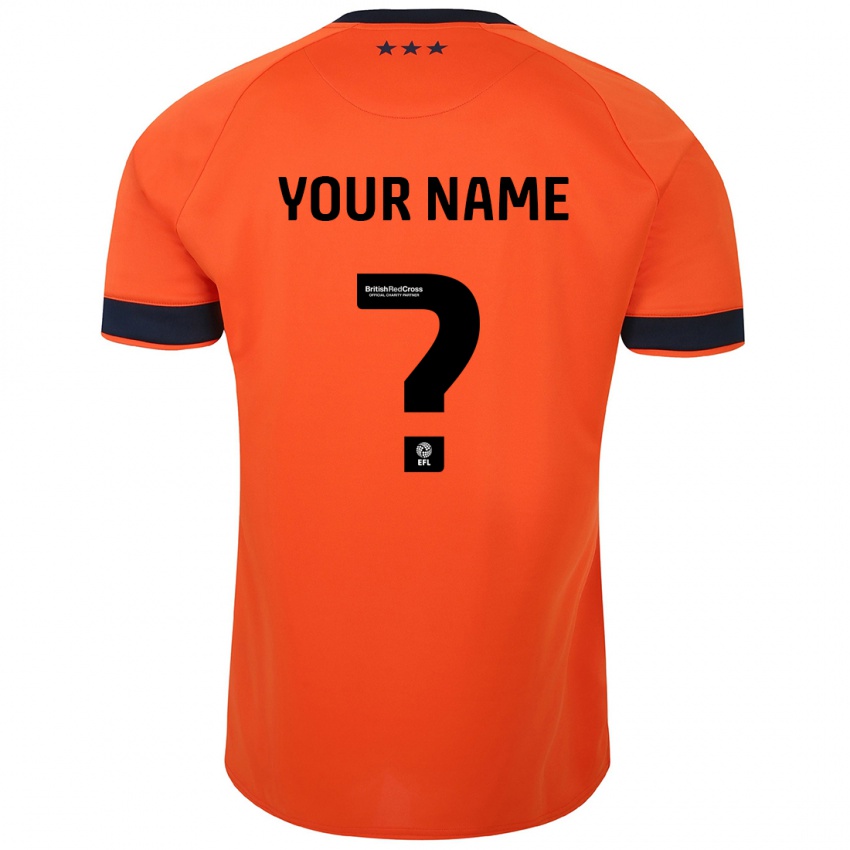 Kinder Ihren Namen #0 Orangefarben Auswärtstrikot Trikot 2023/24 T-Shirt