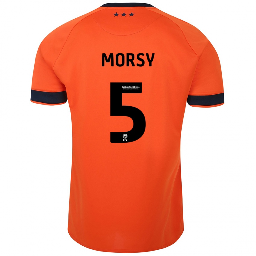 Kinder Samy Morsy #5 Orangefarben Auswärtstrikot Trikot 2023/24 T-Shirt