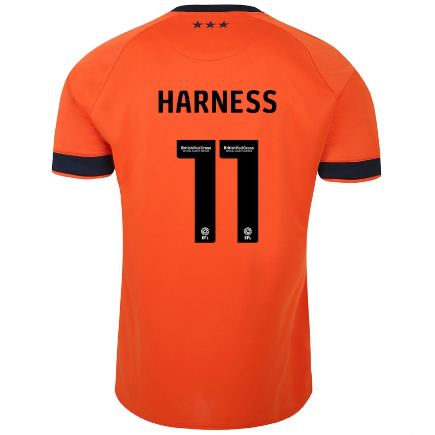 Kinder Marcus Harness #11 Orangefarben Auswärtstrikot Trikot 2023/24 T-Shirt