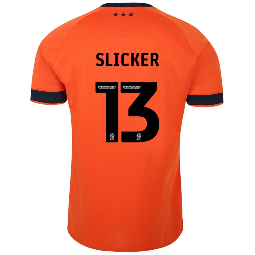 Kinder Cieran Slicker #13 Orangefarben Auswärtstrikot Trikot 2023/24 T-Shirt