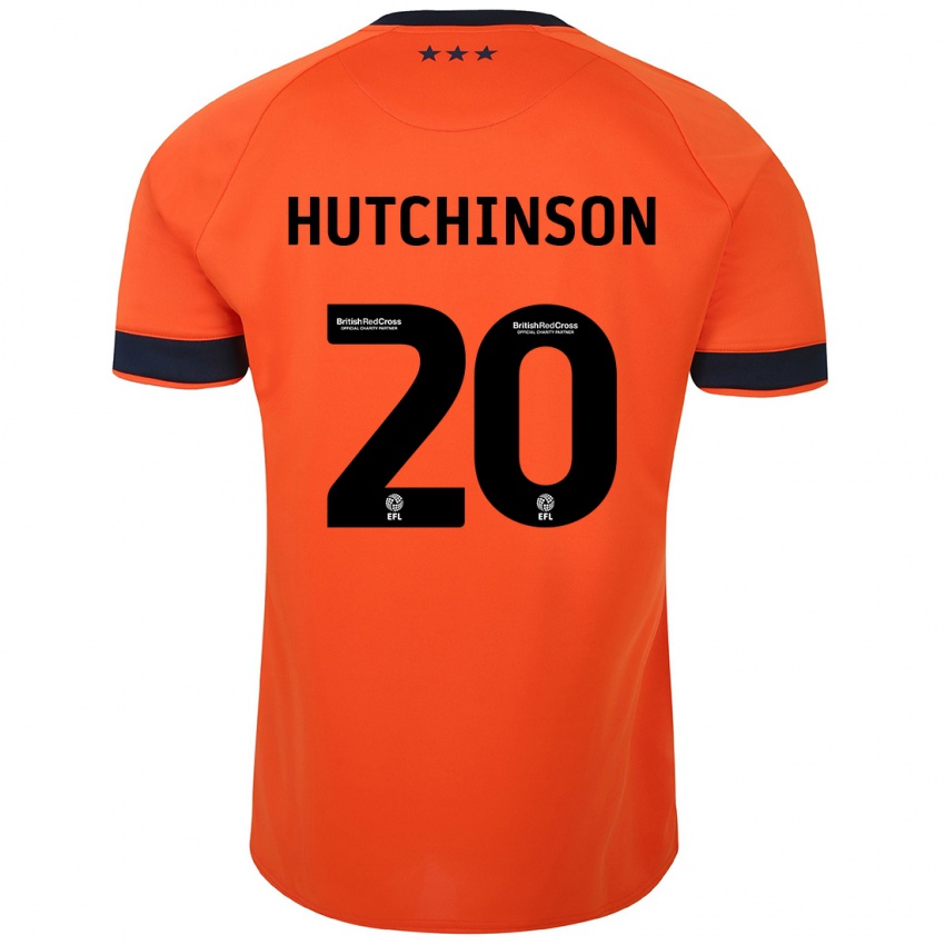 Kinder Omari Hutchinson #20 Orangefarben Auswärtstrikot Trikot 2023/24 T-Shirt