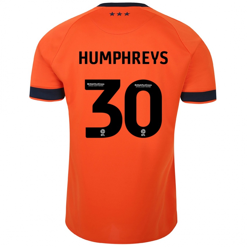 Kinder Cameron Humphreys #30 Orangefarben Auswärtstrikot Trikot 2023/24 T-Shirt