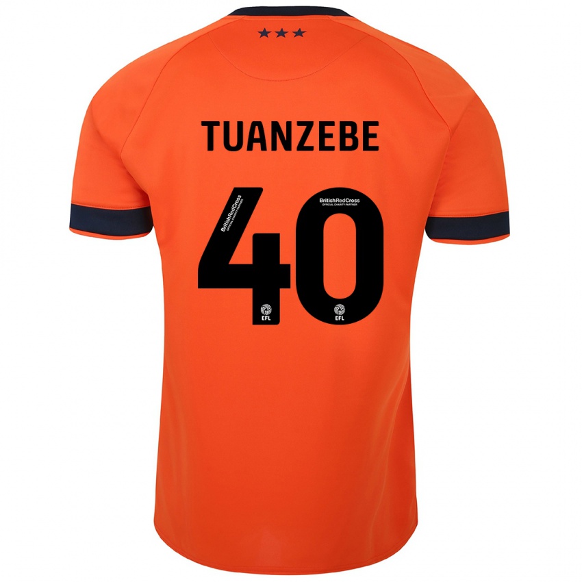 Kinder Axel Tuanzebe #40 Orangefarben Auswärtstrikot Trikot 2023/24 T-Shirt