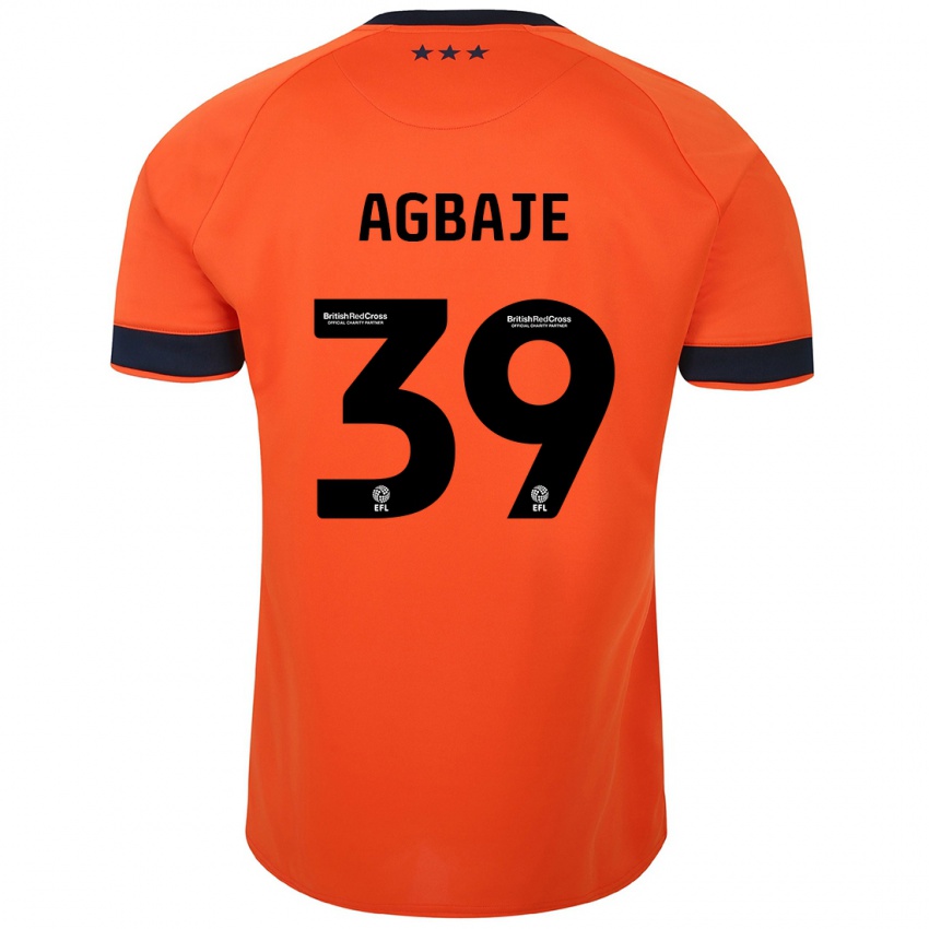 Kinder Edwin Agbaje #39 Orangefarben Auswärtstrikot Trikot 2023/24 T-Shirt