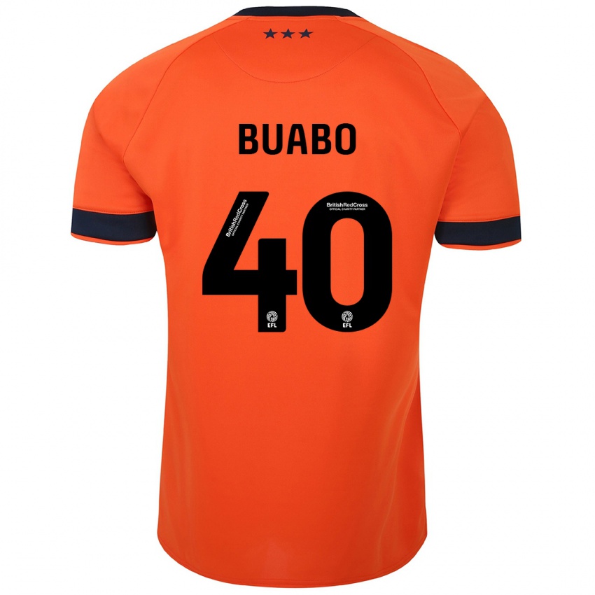 Kinder Gerard Buabo #40 Orangefarben Auswärtstrikot Trikot 2023/24 T-Shirt