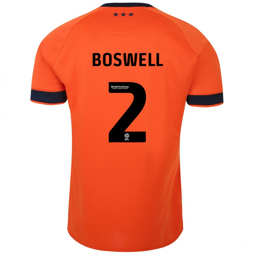 Kinder Maria Boswell #2 Orangefarben Auswärtstrikot Trikot 2023/24 T-Shirt