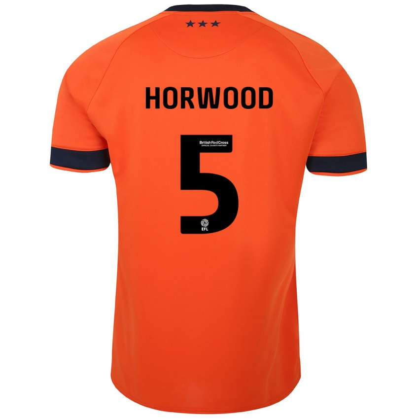 Kinder Bonnie Horwood #5 Orangefarben Auswärtstrikot Trikot 2023/24 T-Shirt