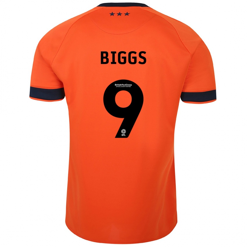 Kinder Maddie Biggs #9 Orangefarben Auswärtstrikot Trikot 2023/24 T-Shirt