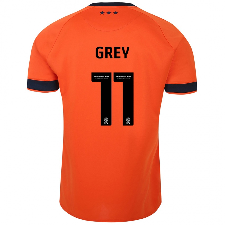 Kinder Anna Grey #11 Orangefarben Auswärtstrikot Trikot 2023/24 T-Shirt