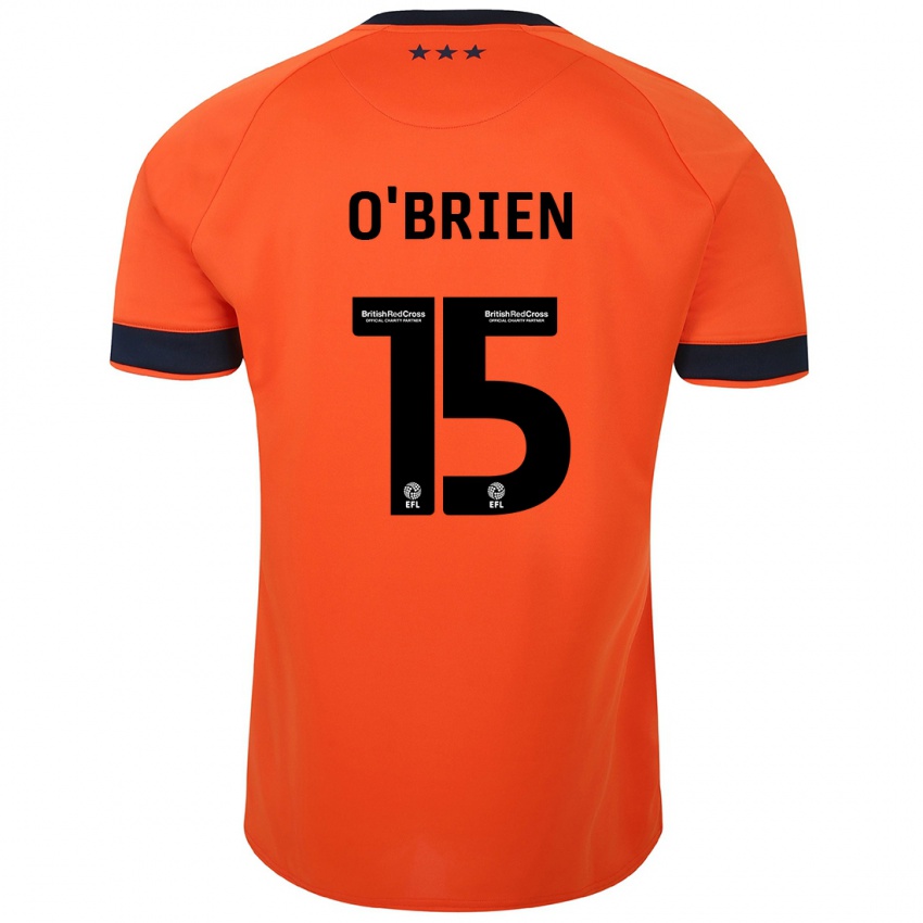 Kinder Lucy O'brien #15 Orangefarben Auswärtstrikot Trikot 2023/24 T-Shirt