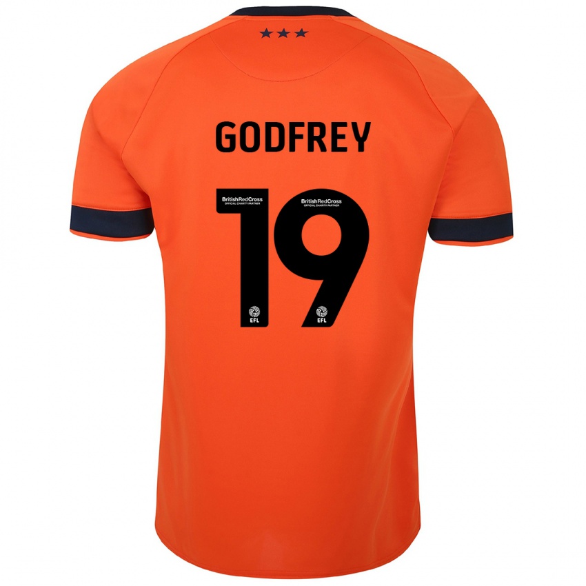 Kinder Freya Godfrey #19 Orangefarben Auswärtstrikot Trikot 2023/24 T-Shirt