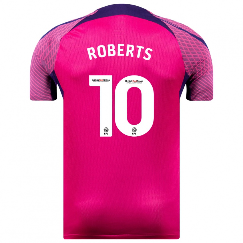 Kinder Patrick Roberts #10 Lila Auswärtstrikot Trikot 2023/24 T-Shirt