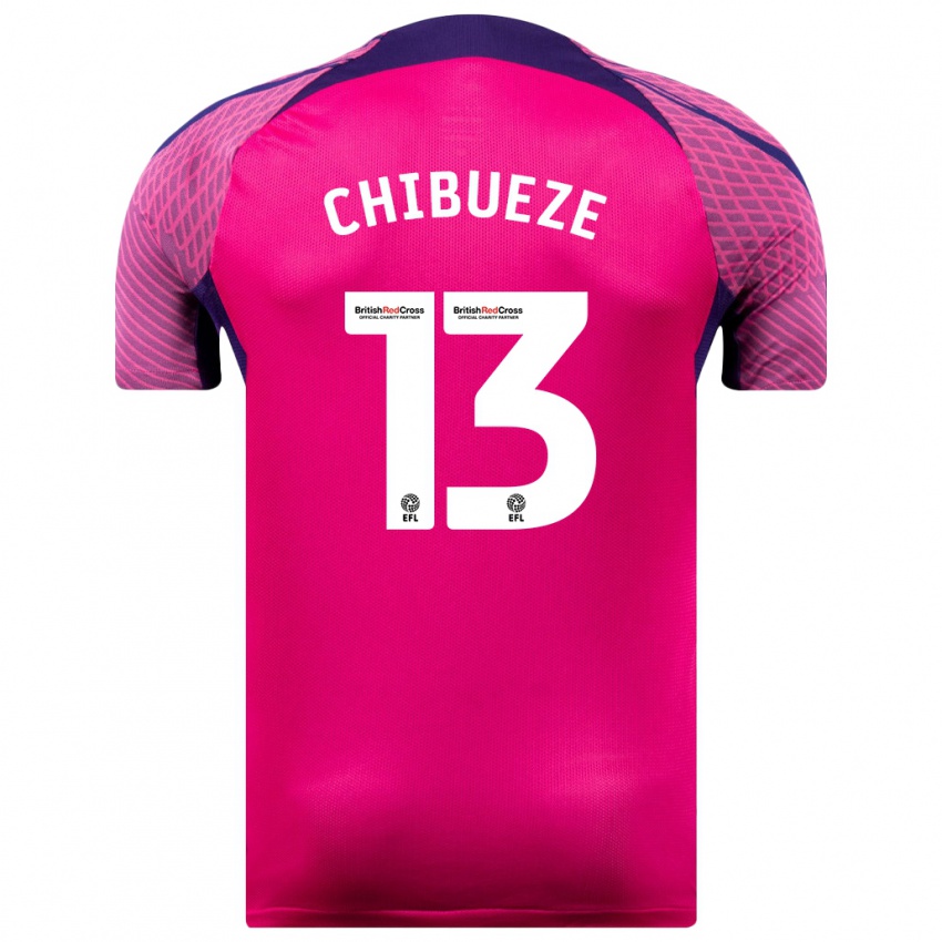 Kinder Kelechi Chibueze #13 Lila Auswärtstrikot Trikot 2023/24 T-Shirt