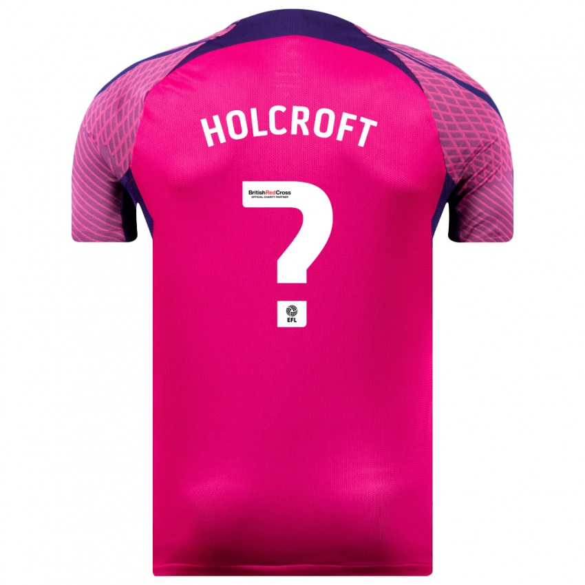 Kinder Finlay Holcroft #0 Lila Auswärtstrikot Trikot 2023/24 T-Shirt